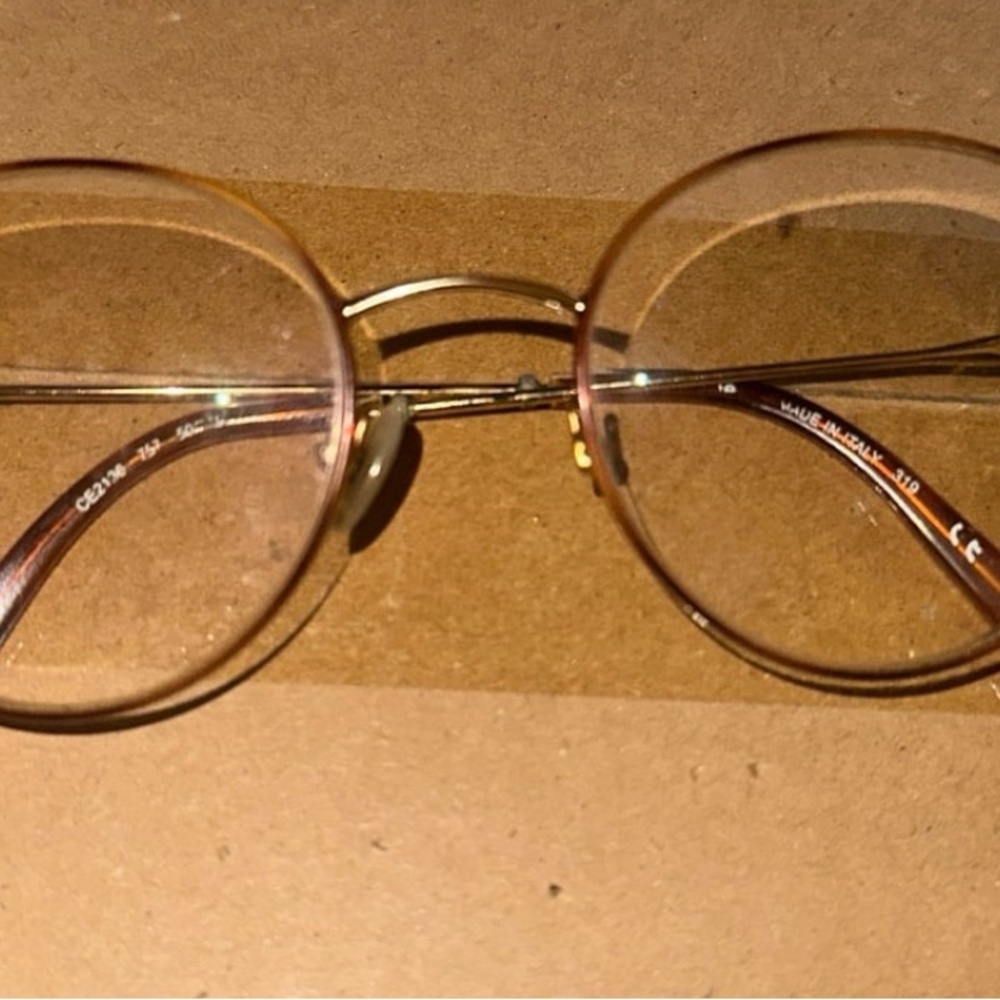 Elegant Gold and Pink Women's Glasses